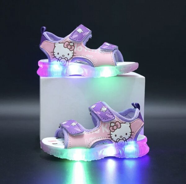 Sandalias con luces